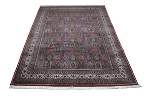 Alfombra persa - Nómada - 351 x 256 cm - azul