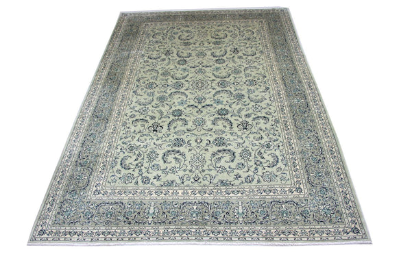 Alfombra persa - Keshan - 362 x 251 cm - azul