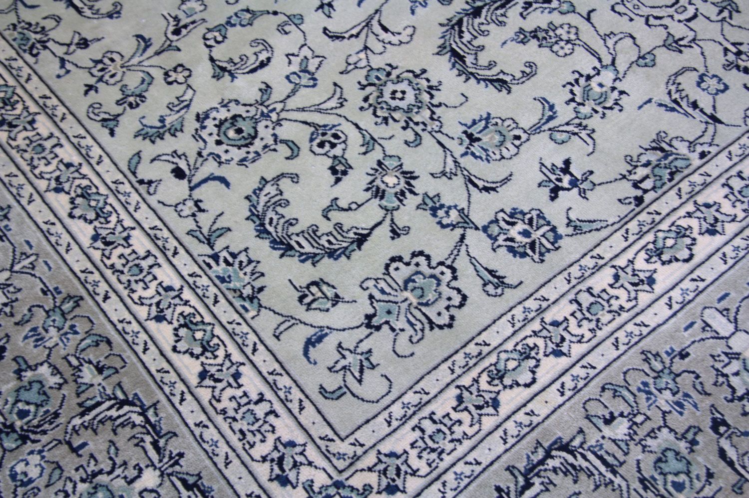 Alfombra persa - Keshan - 362 x 251 cm - azul