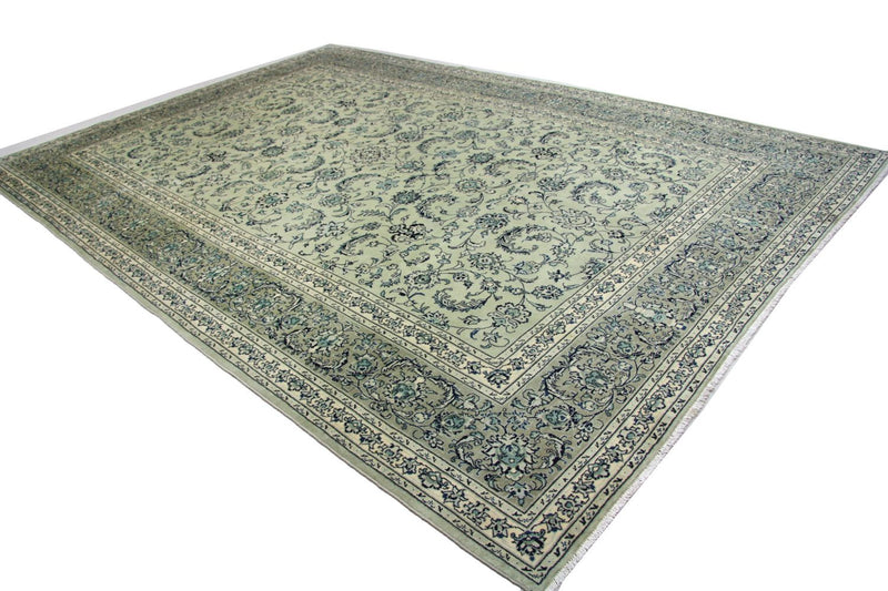 Alfombra persa - Keshan - 362 x 251 cm - azul