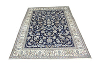Alfombra persa - Nain - 334 x 245 cm - azul oscuro