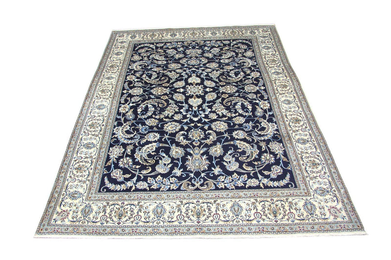 Alfombra persa - Nain - 334 x 245 cm - azul oscuro