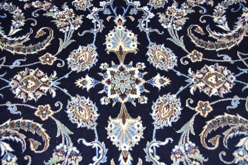 Alfombra persa - Nain - 334 x 245 cm - azul oscuro