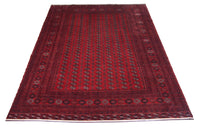 Alfombra afgana - Bukhara - 338 x 258 cm - rojo