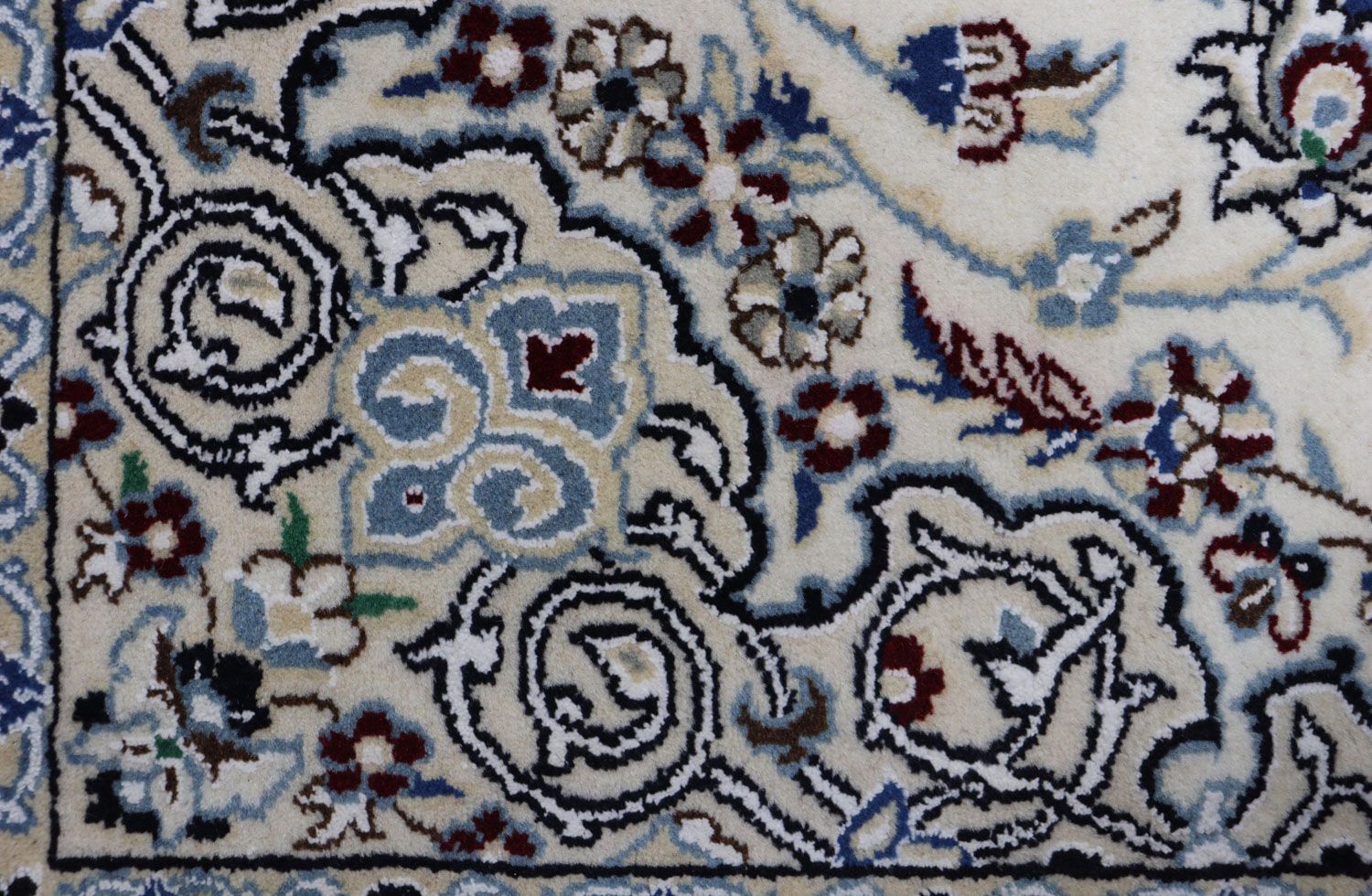 Alfombra Persa - Nain - Real - 172 x 120 cm - azul