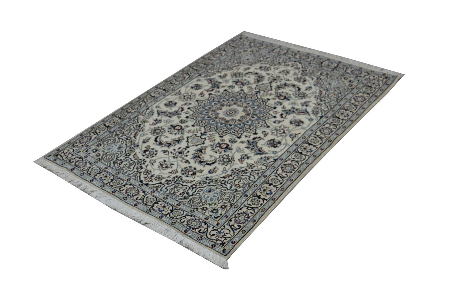 Alfombra Persa - Nain - Real - 172 x 120 cm - azul