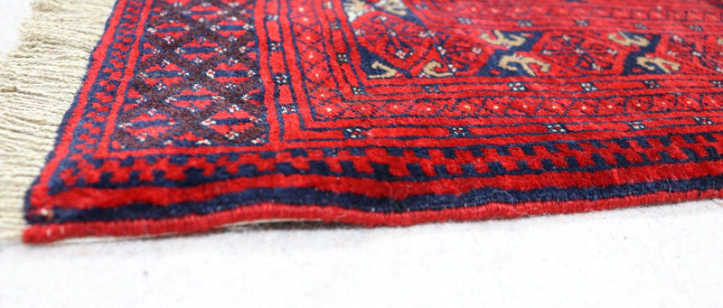 Alfombra Belutsch - 190 x 129 cm - rojo