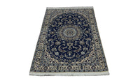 Alfombra de pasillo Alfombra Persa - Nain - Real - 180 x 106 cm - azul oscuro