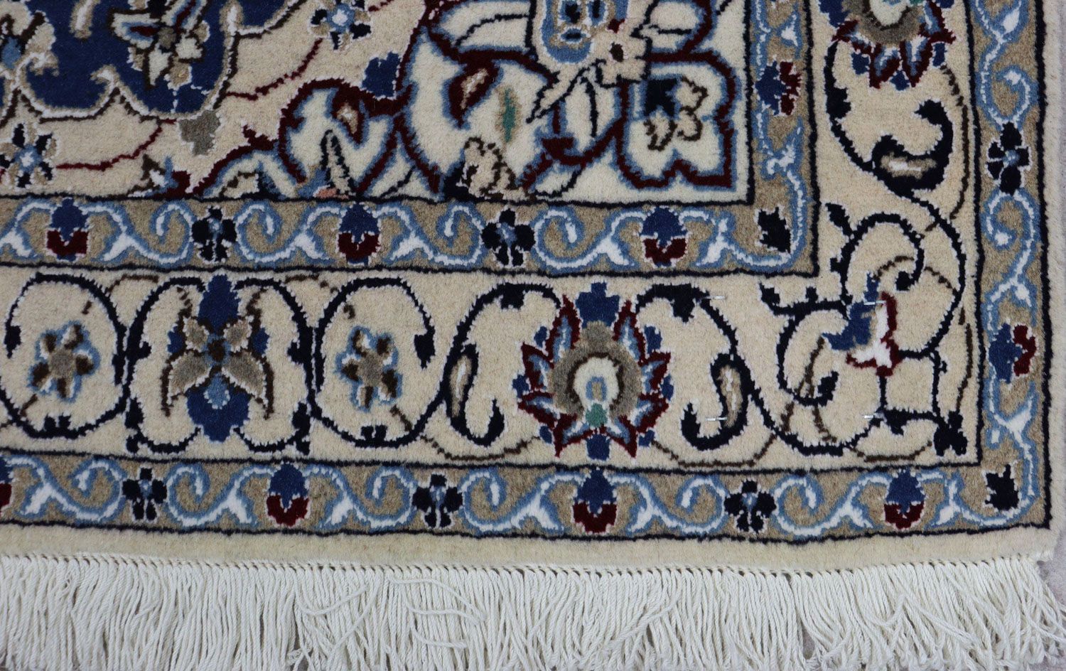 Alfombra de pasillo Alfombra Persa - Nain - Real - 180 x 106 cm - azul oscuro