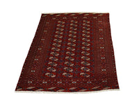 Alfombra afgana - Bukhara - 180 x 123 cm - rojo