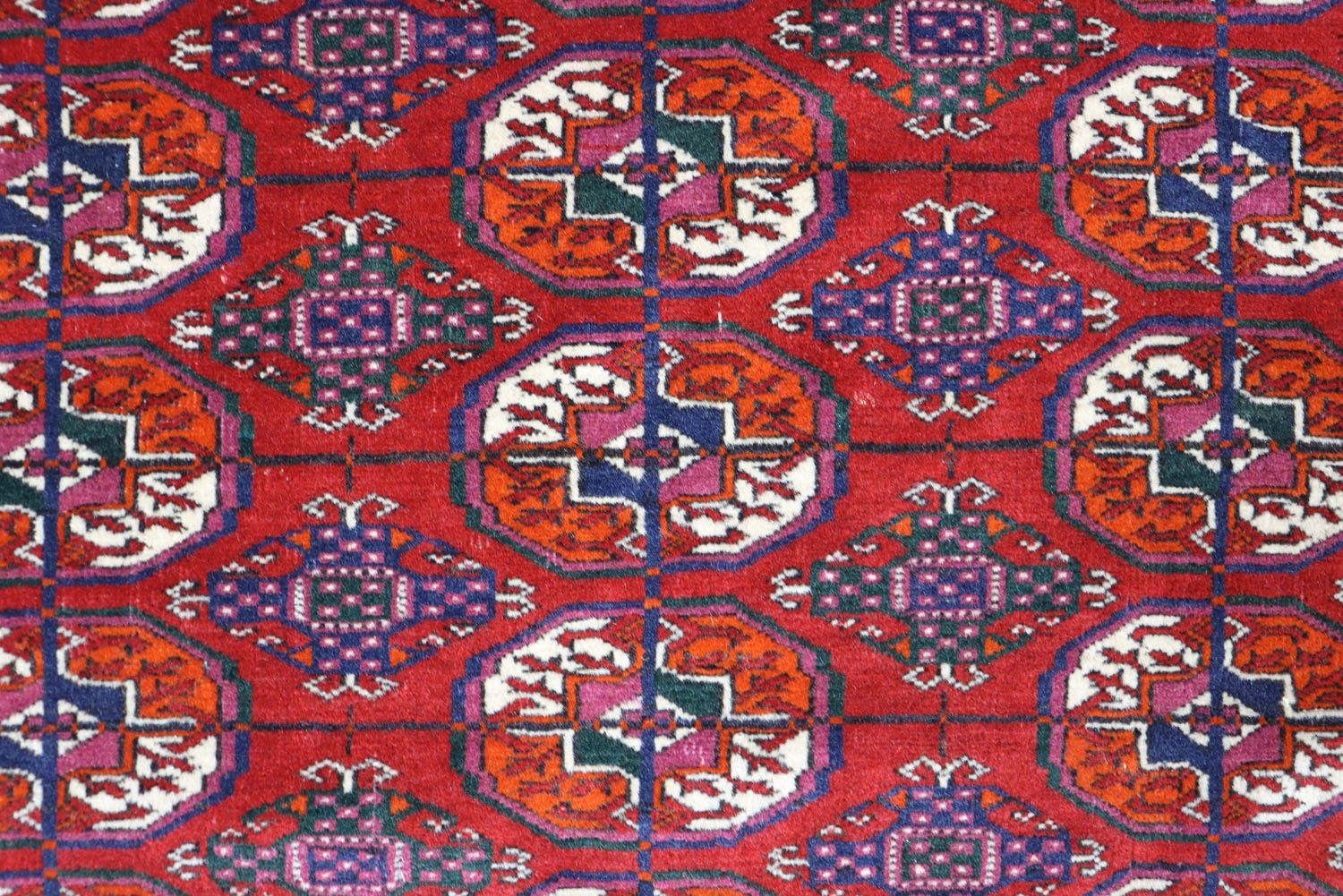 Alfombra afgana - Bukhara - 180 x 123 cm - rojo