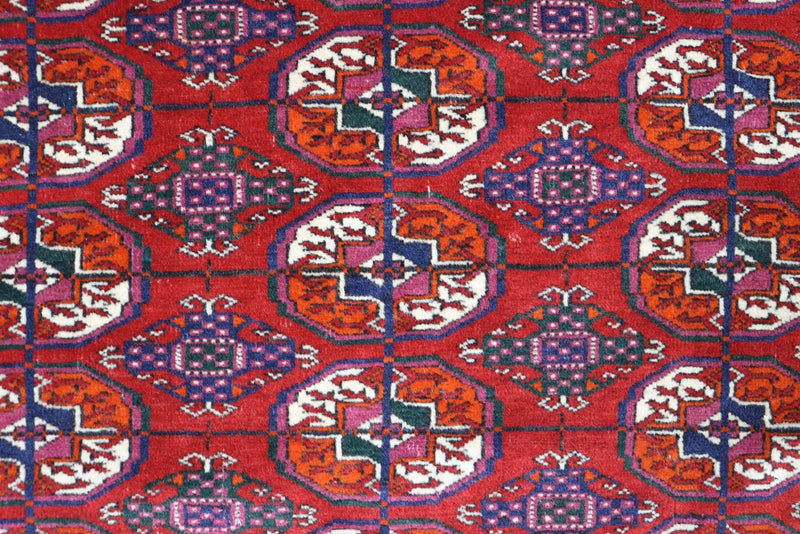 Alfombra afgana - Bukhara - 180 x 123 cm - rojo