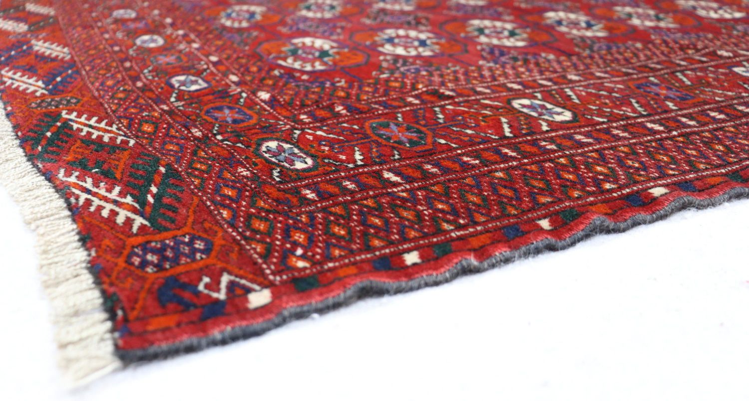 Alfombra afgana - Bukhara - 180 x 123 cm - rojo