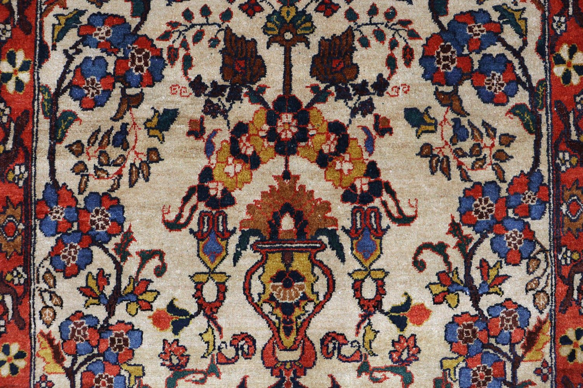 Alfombra afgana - 197 x 113 cm - beige