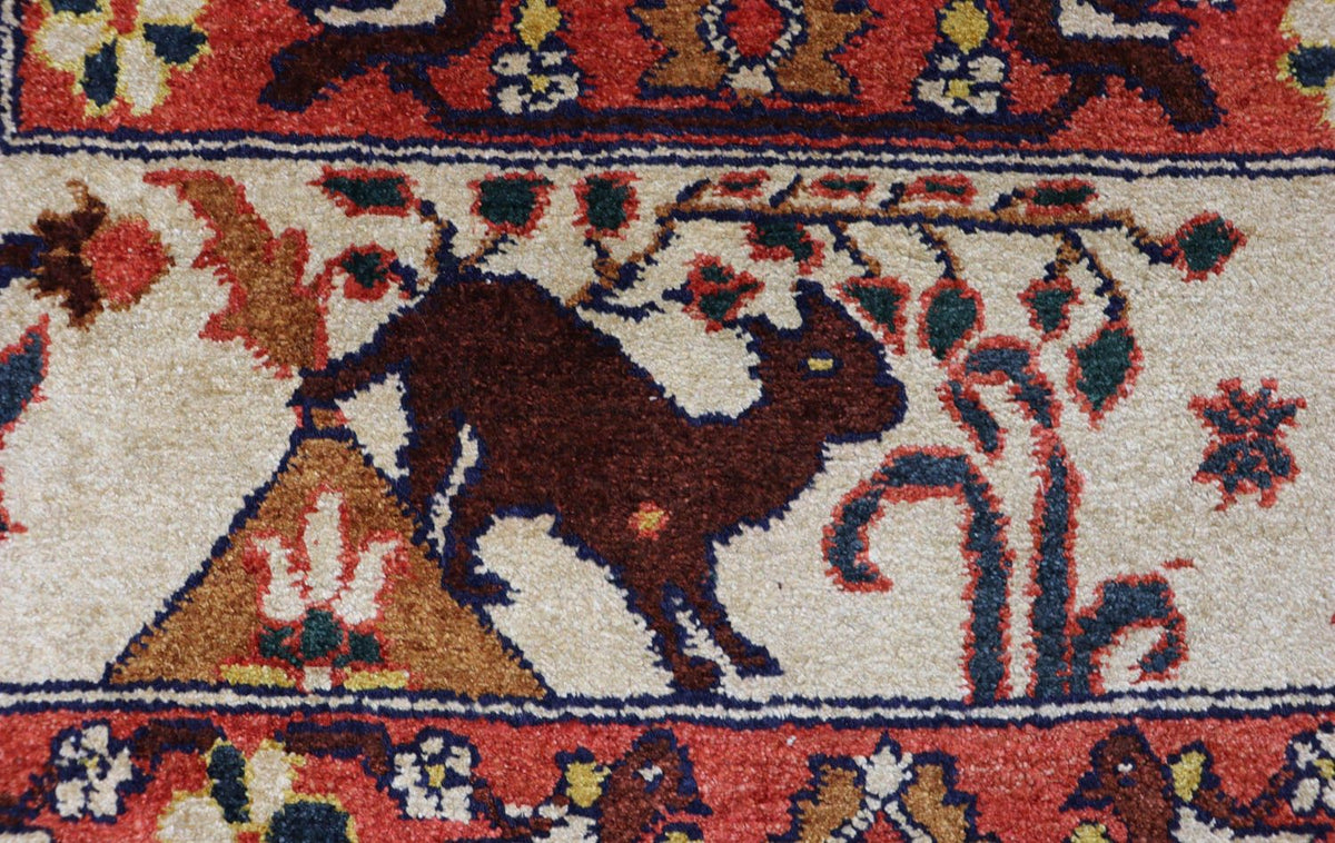 Alfombra afgana - 197 x 113 cm - beige