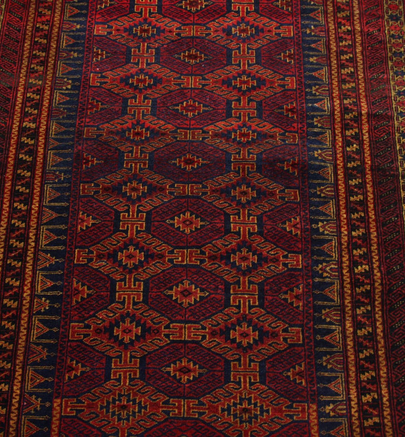 Alfombra afgana - 152 x 95 cm - rojo