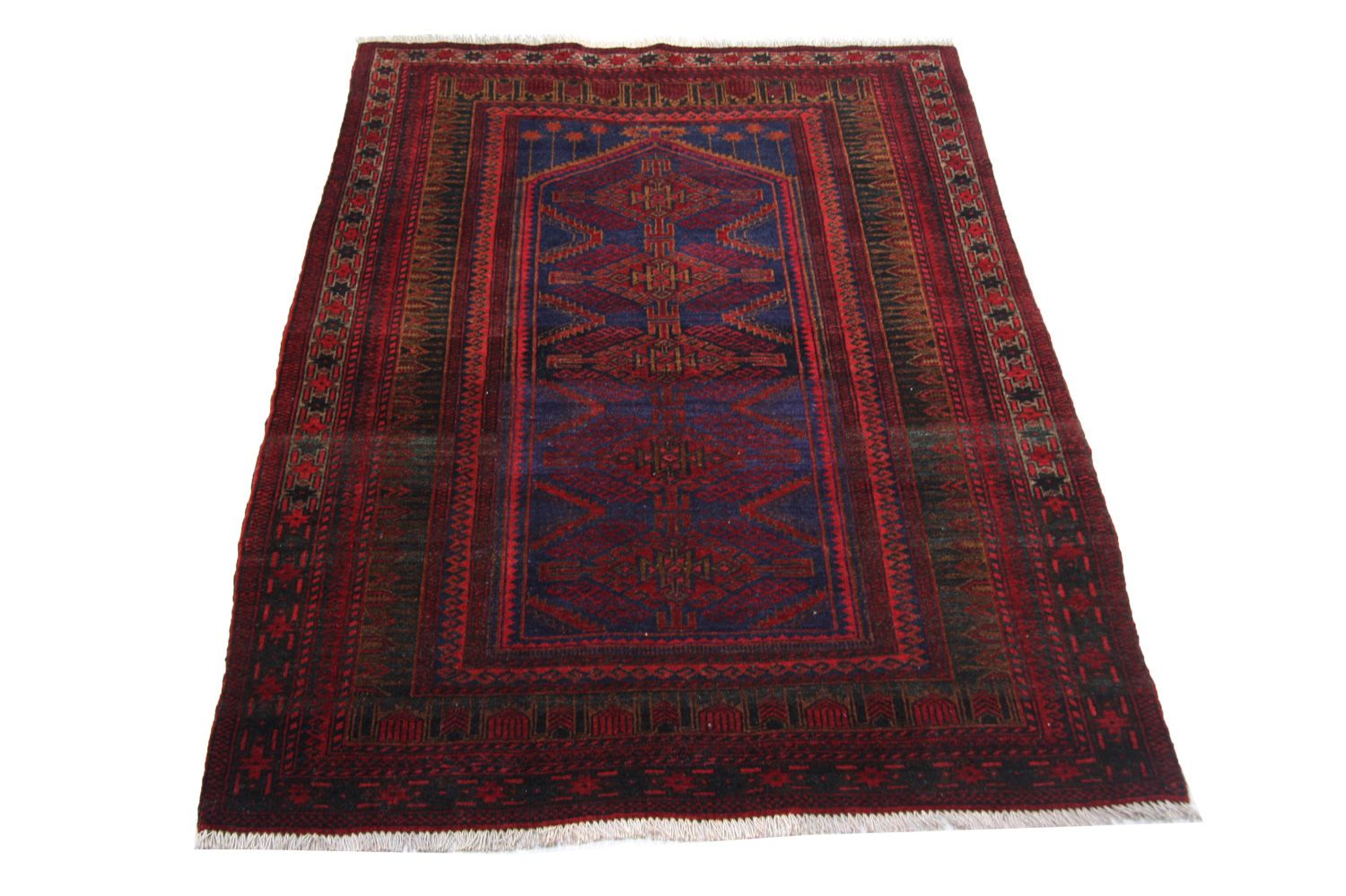Alfombra Belutsch - 151 x 107 cm - azul