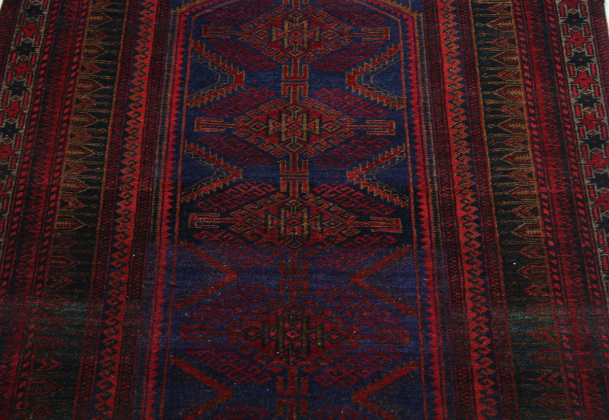 Alfombra Belutsch - 151 x 107 cm - azul