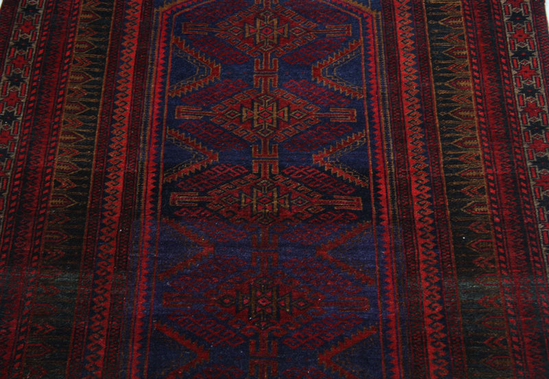 Alfombra Belutsch - 151 x 107 cm - azul