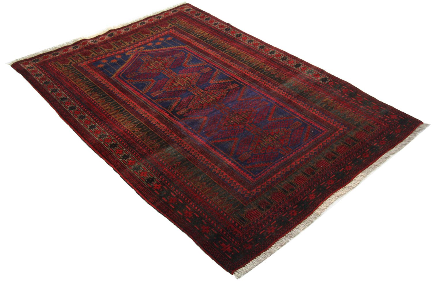 Alfombra Belutsch - 151 x 107 cm - azul