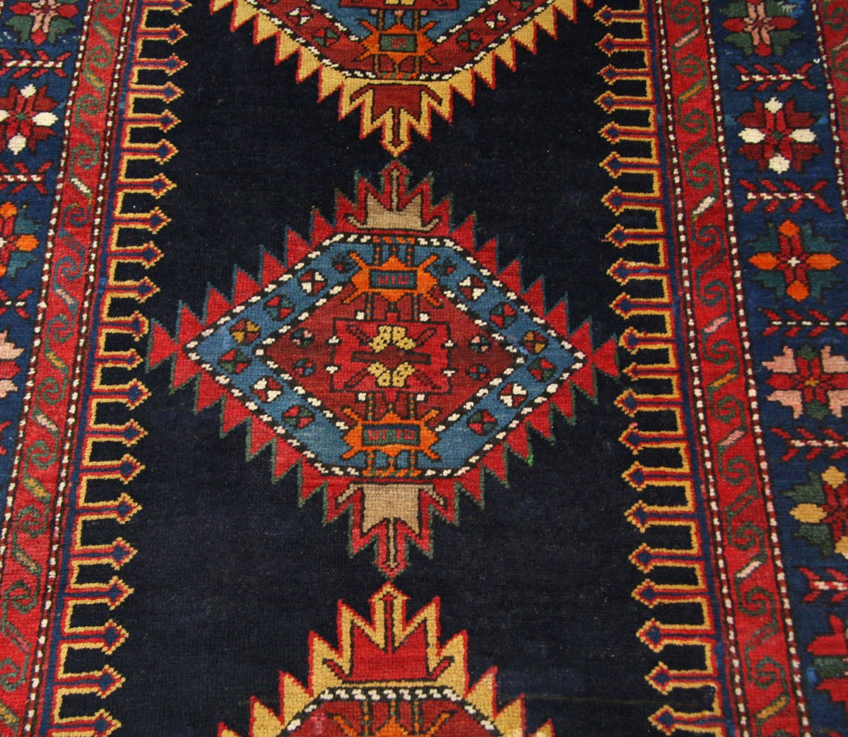 Alfombra de pasillo Alfombra Ziegler - Kazak - 268 x 110 cm - azul