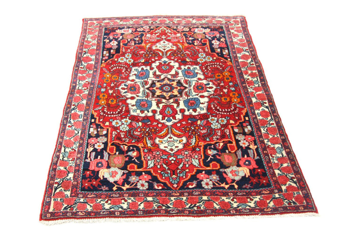 Alfombra persa - Bidjar - 160 x 110 cm - rojo