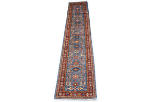Alfombra de pasillo Alfombra Ziegler - 600 x 82 cm - azul