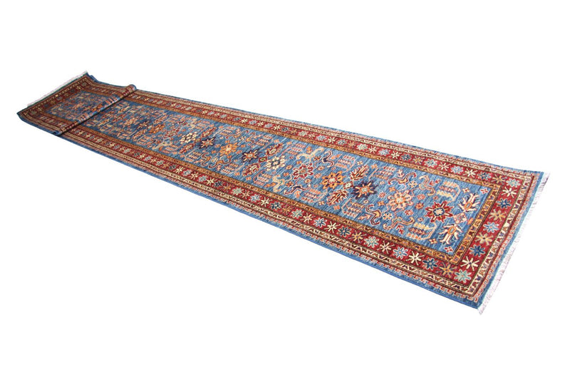Alfombra de pasillo Alfombra Ziegler - 600 x 82 cm - azul