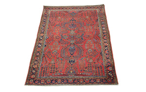 Alfombra persa - Clásica - 207 x 137 cm - rojo