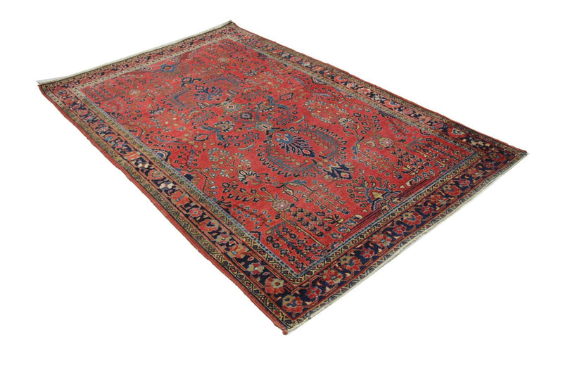 Alfombra persa - Clásica - 207 x 137 cm - rojo
