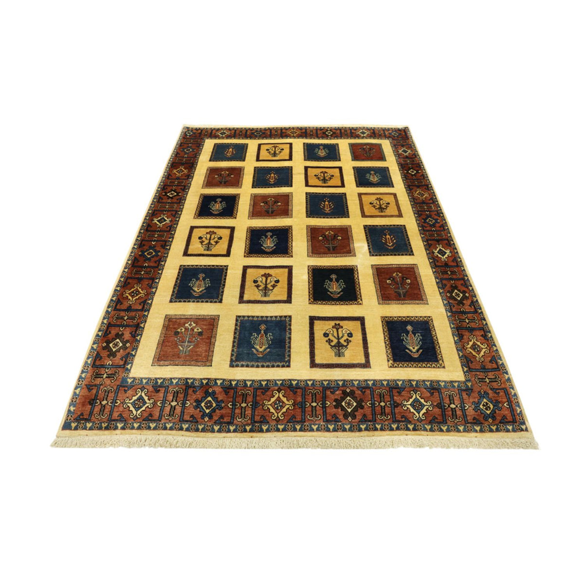 Alfombra Gabbeh - Persa Kashkuli - Real - 205 x 152 cm - multicolor