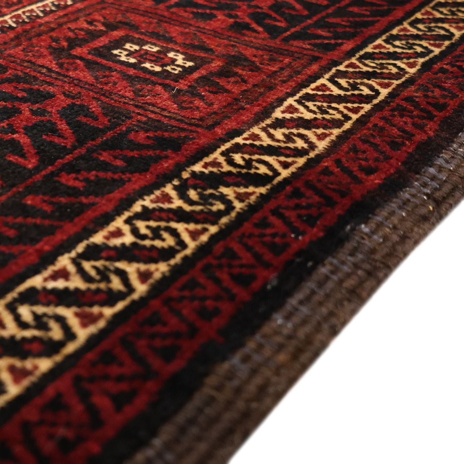 Alfombra de pasillo Alfombra Belutsch - 203 x 101 cm - rojo oscuro
