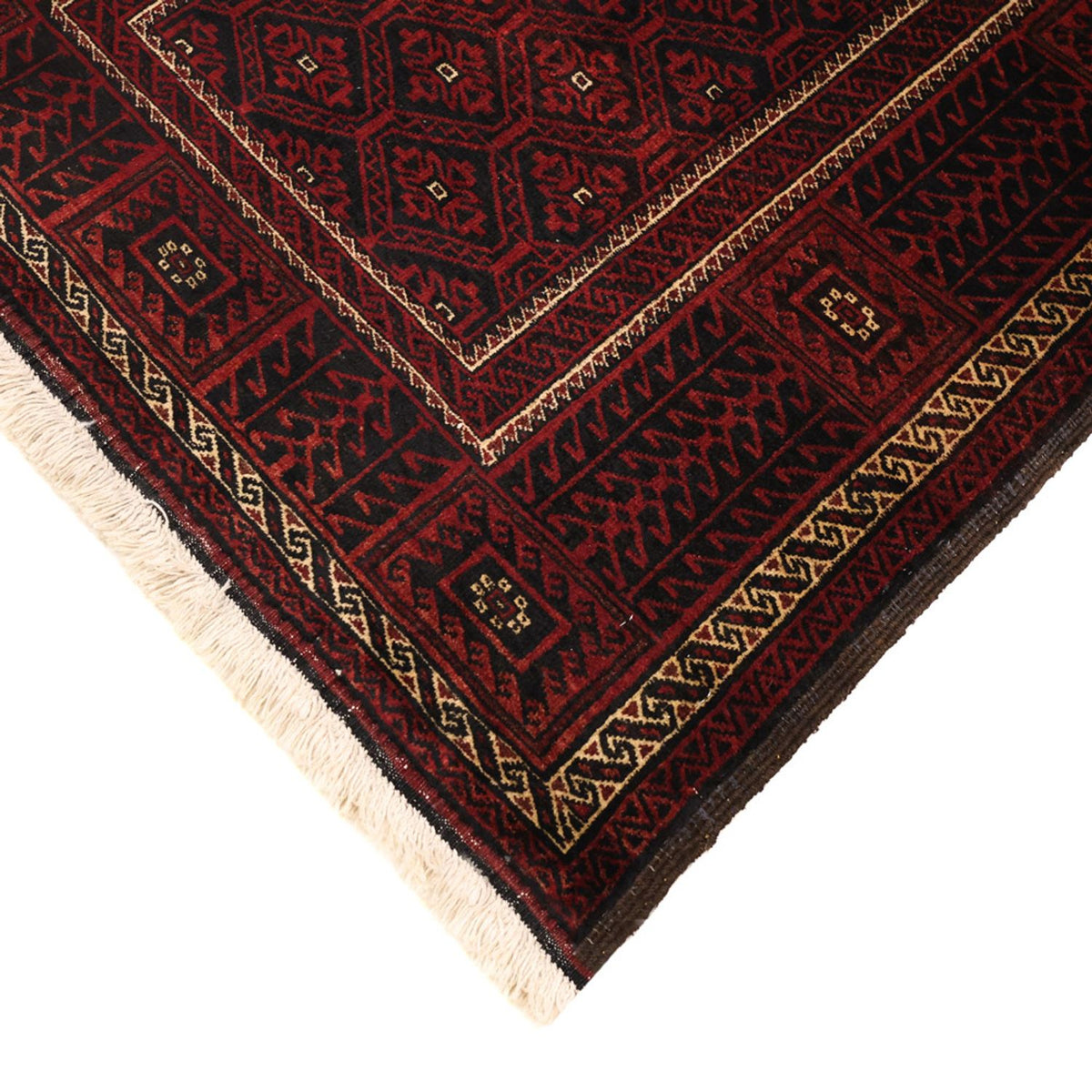 Alfombra de pasillo Alfombra Belutsch - 203 x 101 cm - rojo oscuro