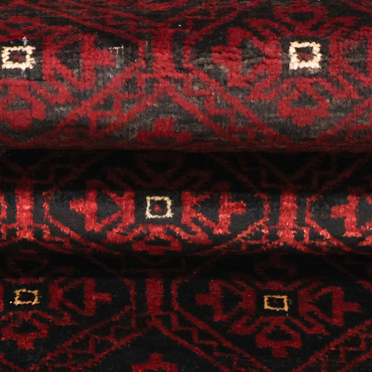 Alfombra de pasillo Alfombra Belutsch - 203 x 101 cm - rojo oscuro