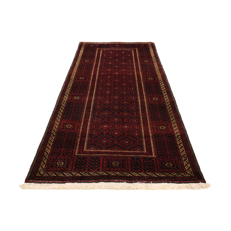 Alfombra de pasillo Alfombra Belutsch - 203 x 101 cm - rojo oscuro