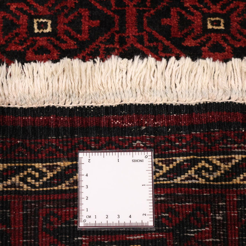 Alfombra de pasillo Alfombra Belutsch - 203 x 101 cm - rojo oscuro