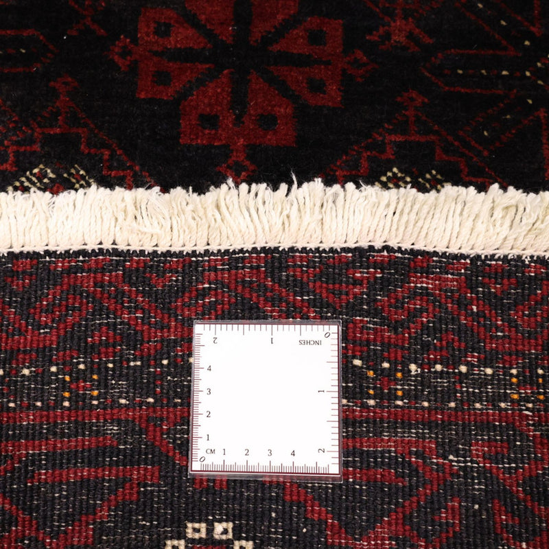 Alfombra de pasillo Alfombra Belutsch - 193 x 104 cm - rojo oscuro