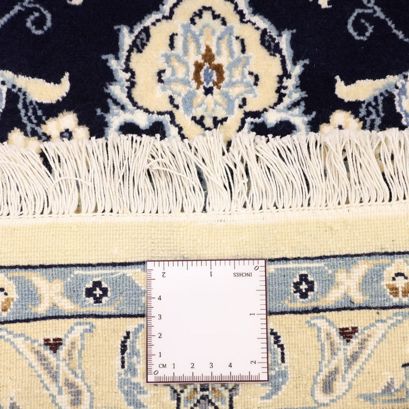 Alfombra Persa - Nain - Real - Real - 136 x 89 cm - azul oscuro