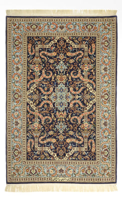 Alfombra Persa - Isfahan - Prima - Urdimbre de seda - 170 x 112 cm - beige oscuro
