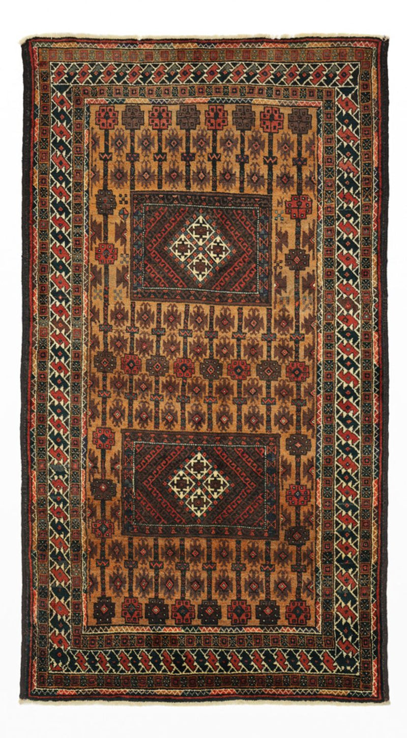 Alfombra de pasillo Alfombra Belutsch - 230 x 120 cm - marrón