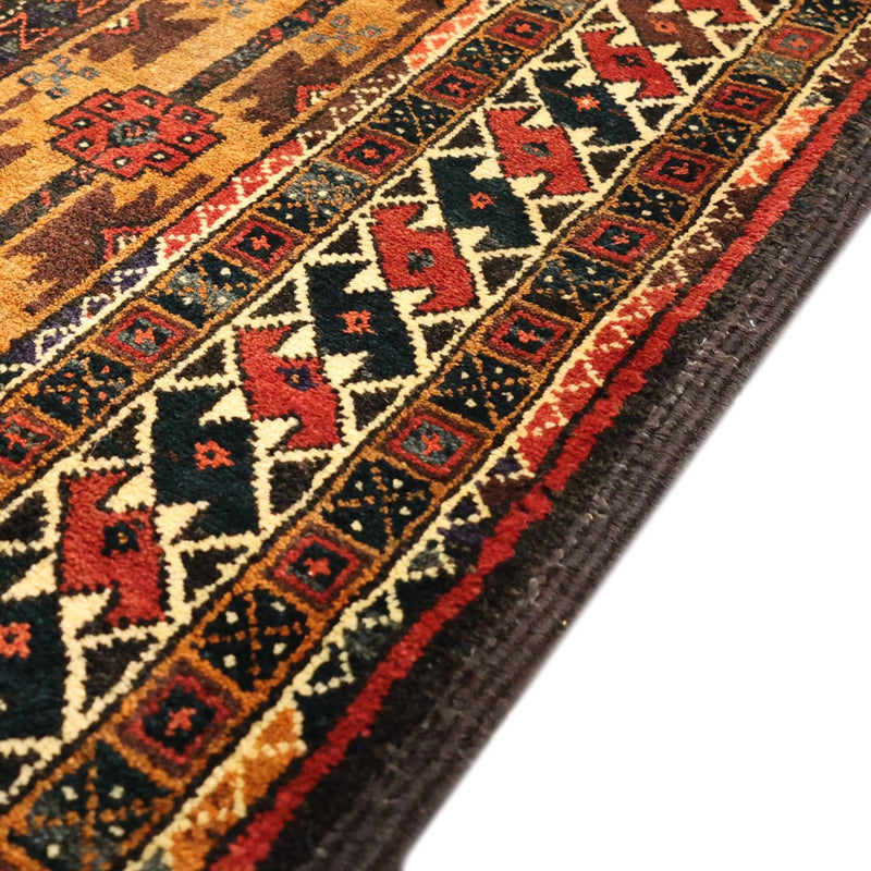 Alfombra de pasillo Alfombra Belutsch - 230 x 120 cm - marrón