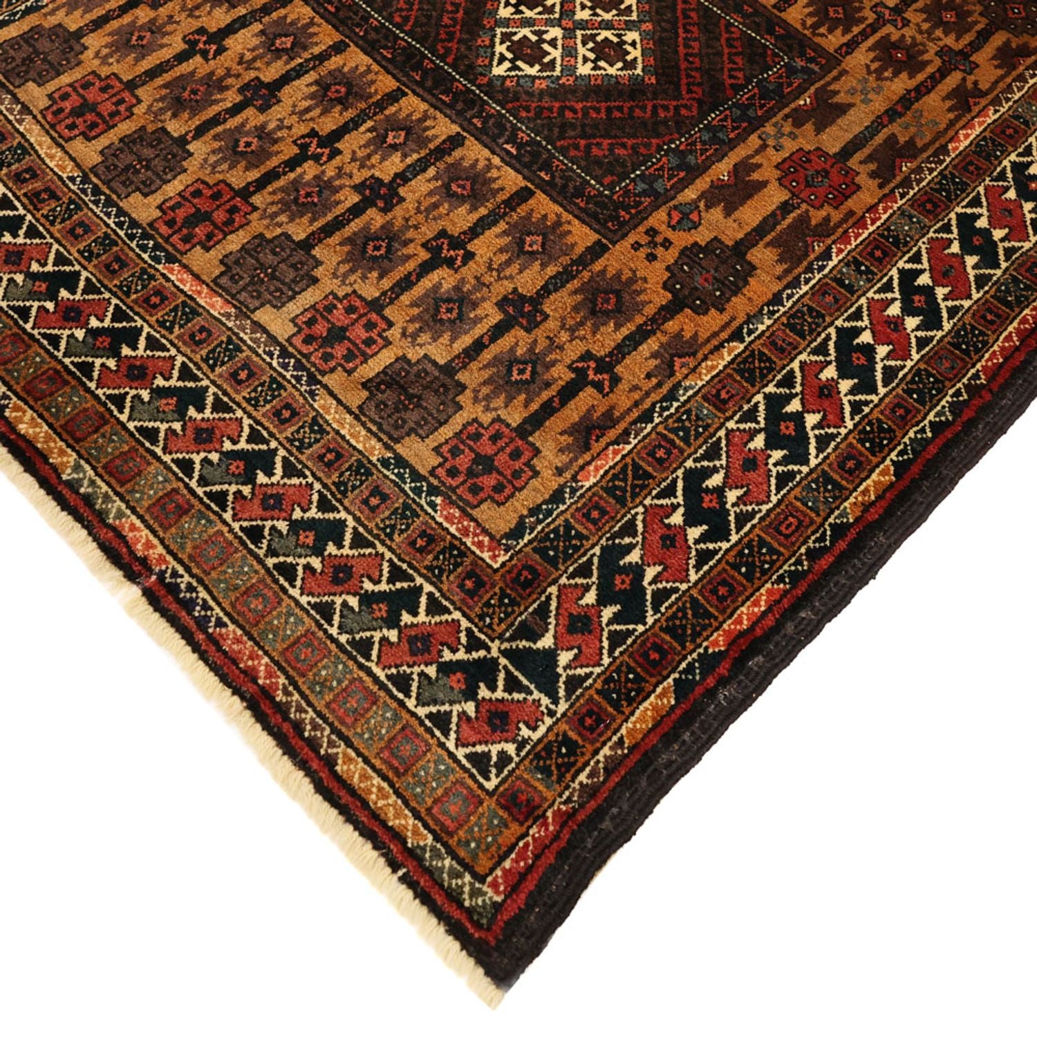 Alfombra de pasillo Alfombra Belutsch - 230 x 120 cm - marrón
