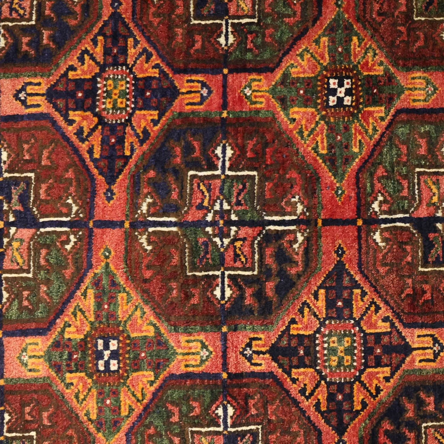 Alfombra de pasillo Alfombra Belutsch - 254 x 117 cm - marrón