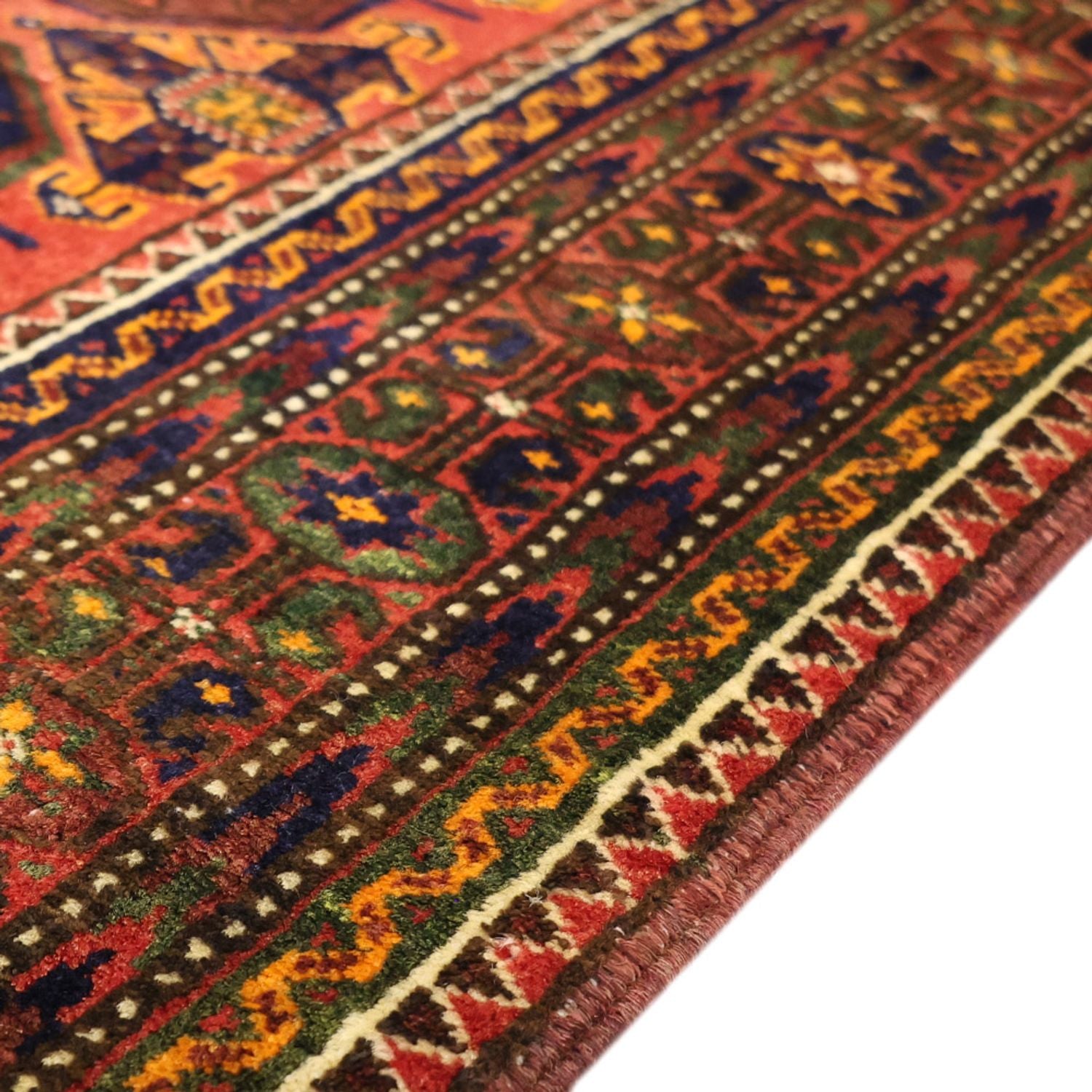 Alfombra de pasillo Alfombra Belutsch - 254 x 117 cm - marrón