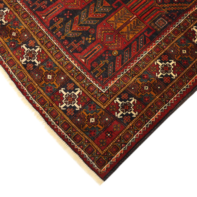 Alfombra de pasillo Alfombra Belutsch - 293 x 108 cm - rojo oscuro