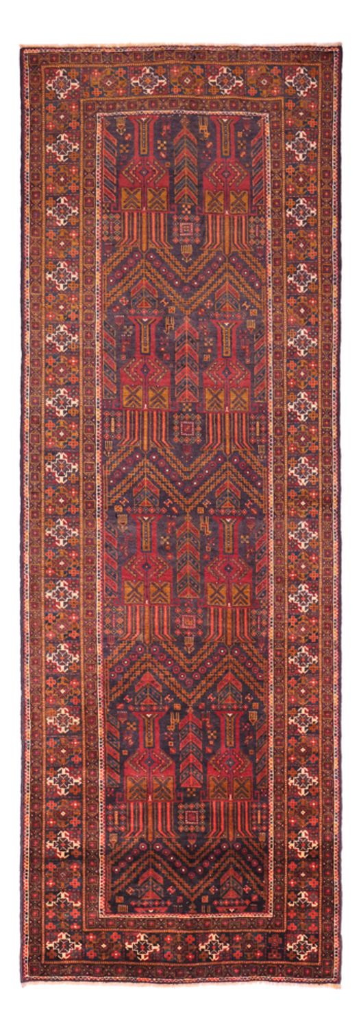 Alfombra de pasillo Alfombra Belutsch - 292 x 103 cm - rojo oscuro