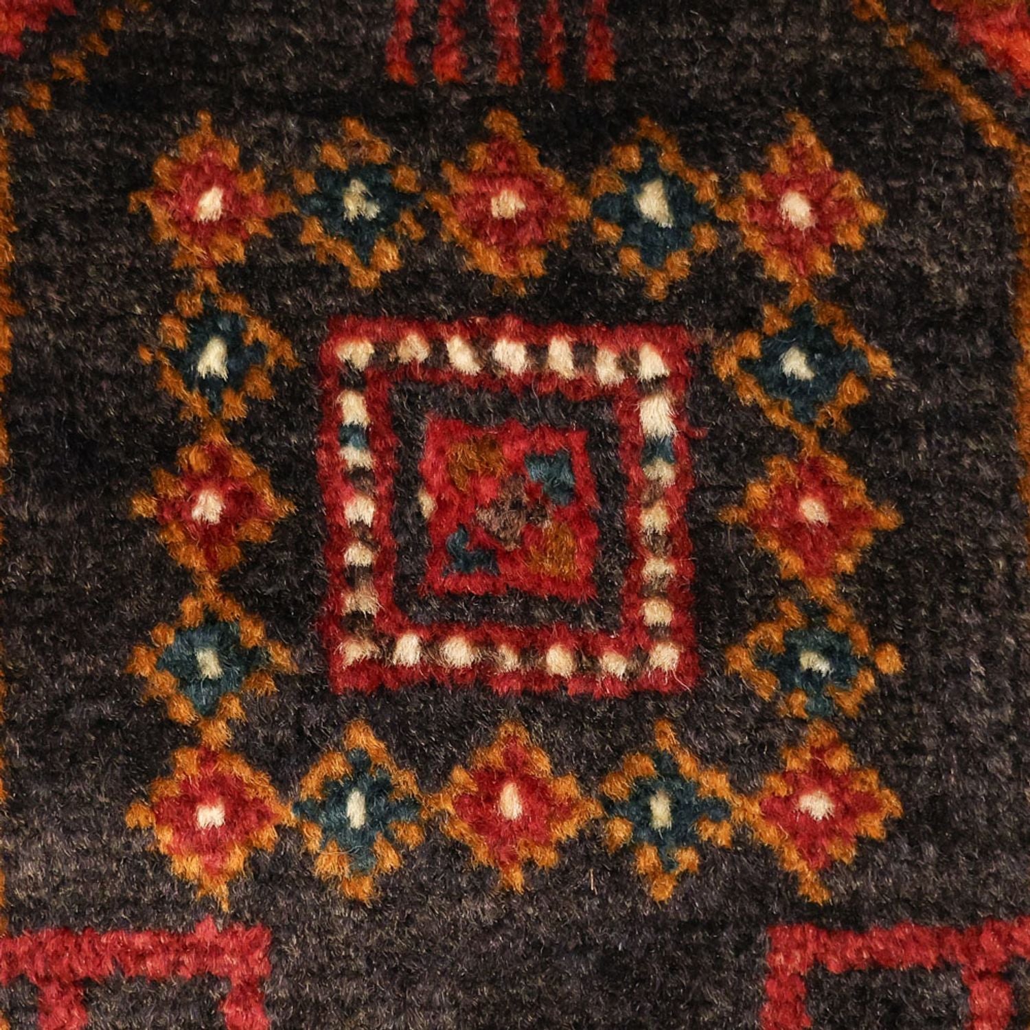 Alfombra de pasillo Alfombra Belutsch - 292 x 103 cm - rojo oscuro