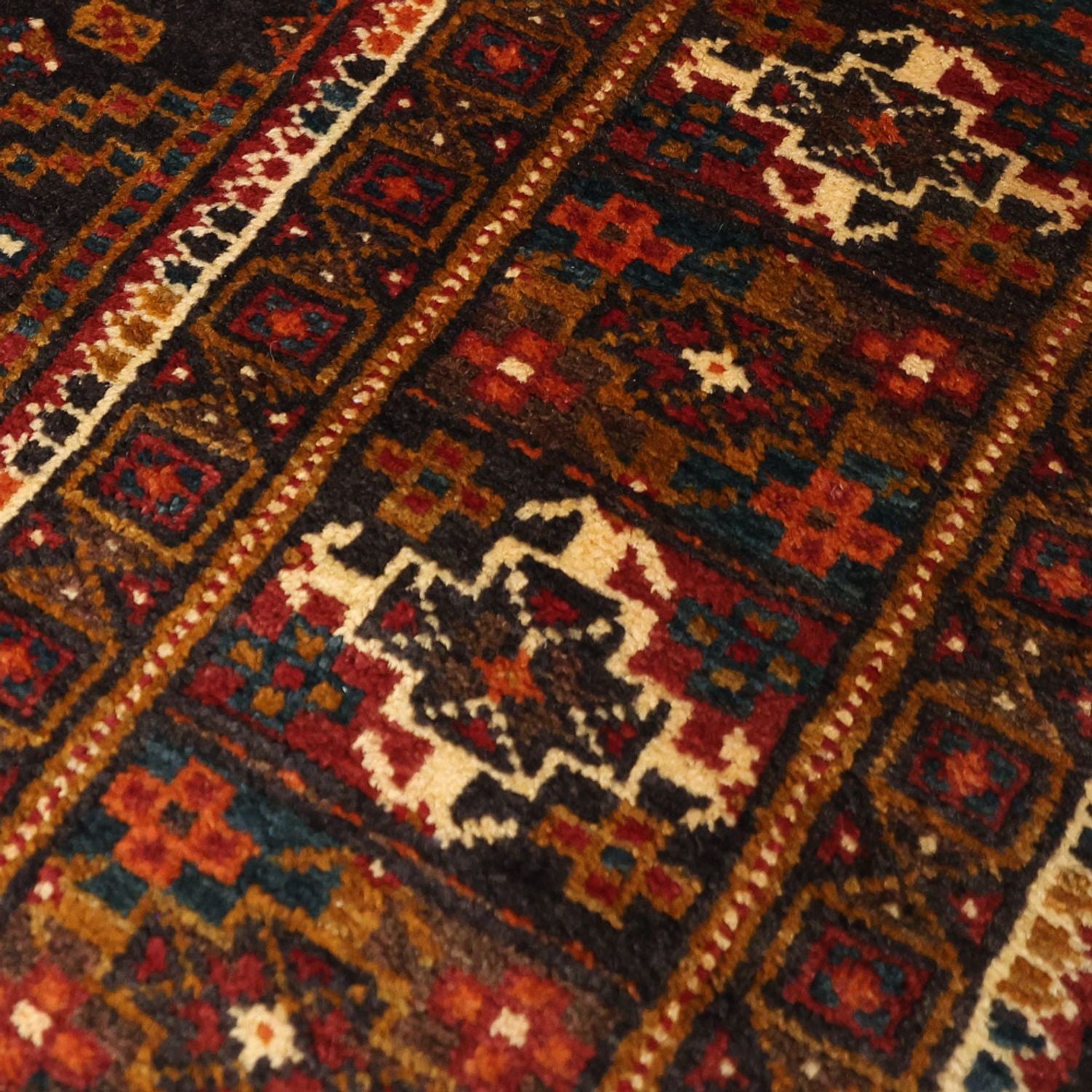 Alfombra de pasillo Alfombra Belutsch - 292 x 103 cm - rojo oscuro