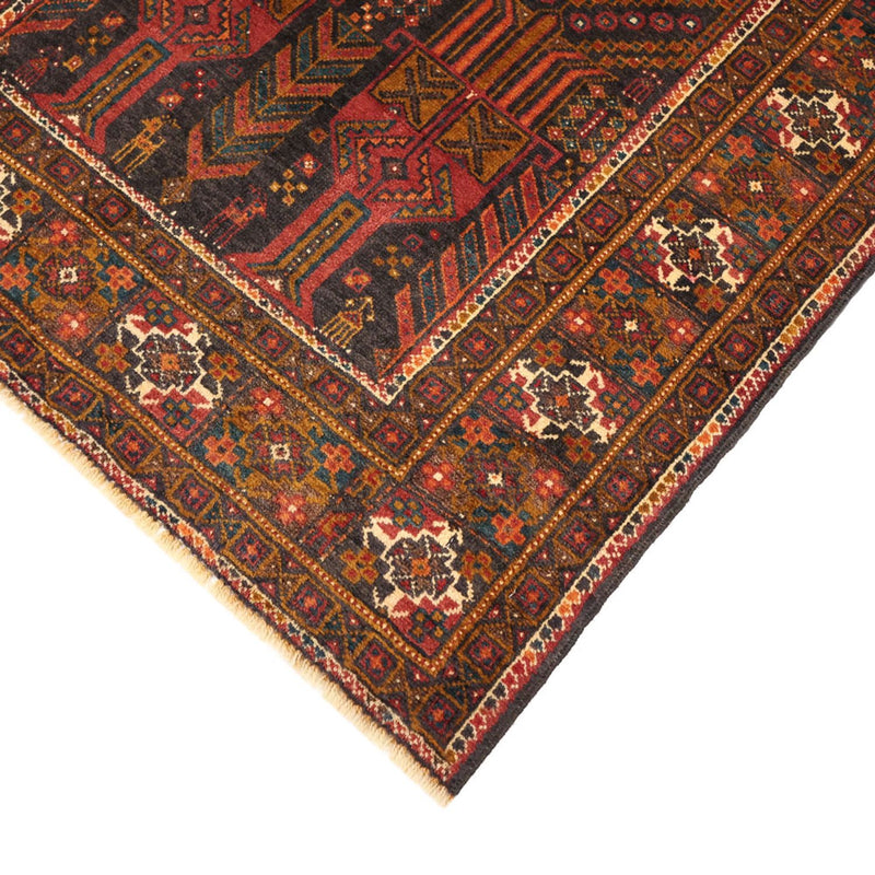 Alfombra de pasillo Alfombra Belutsch - 292 x 103 cm - rojo oscuro