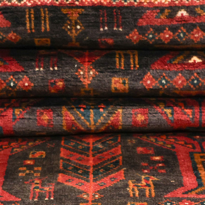 Alfombra de pasillo Alfombra Belutsch - 292 x 103 cm - rojo oscuro